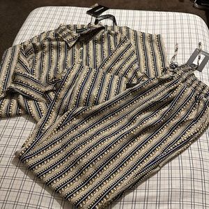 Two piece top and pants